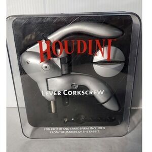 Houdini Lever Corkscrew Wine Opener Foil Cutter Spare Spiral Bar Tool